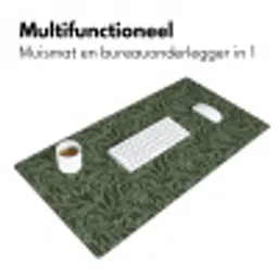 Bladeren - Organisch - Groen Muismat XXL klein 681 -sfeer4