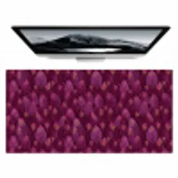 Bladeren - Patroon - Burgundy Muismat XXL klein 681 -zzz3d