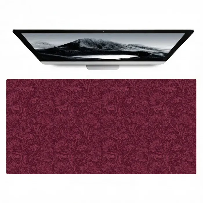 Bladeren - Patroon - Paars Muismat XXL klein 681 -zzz3d