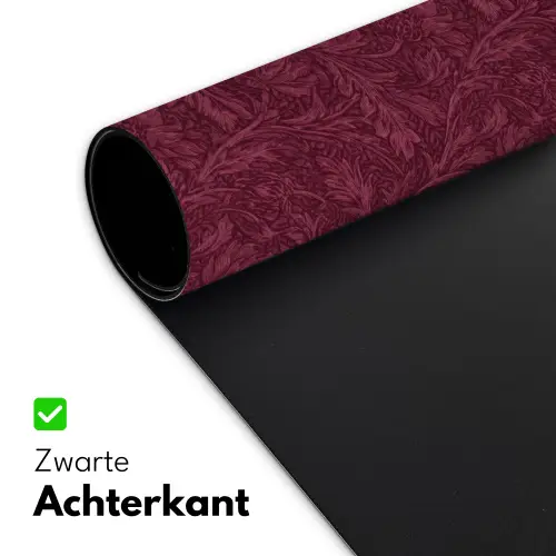 Bladeren - Patroon - Paars Muismat XXL klein 681 -sfeer2