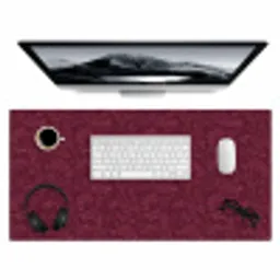 Bladeren - Patroon - Paars Muismat XXL klein 681 -3d