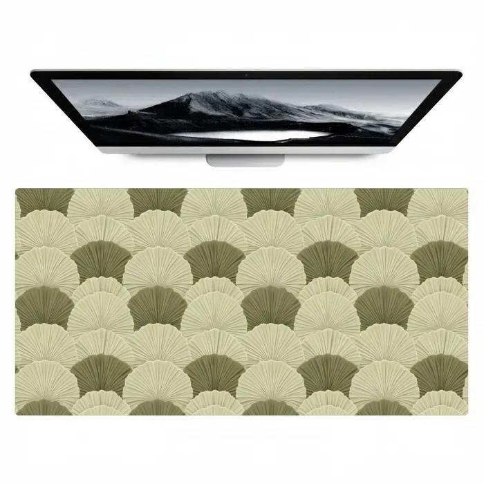 Bladeren - Structuur - Groen Muismat XXL klein 681 -zzz3d