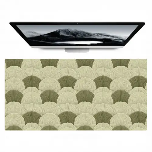 Bladeren - Structuur - Groen Muismat XXL klein 681 -zzz3d