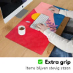 Bladeren - Zon - Abstracte vormen Muismat XXL klein -sfeer3