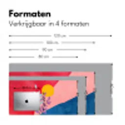 Bladeren - Zon - Abstracte vormen Muismat XXL klein -sfeer5