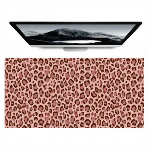 Luipaard - Patroon - Roze Muismat XXL klein 681 -zzz3d