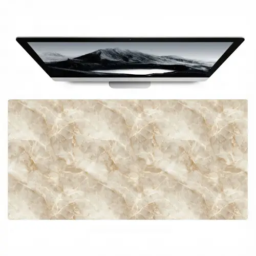 Lichtbeige - Onyx - Subtiel Muismat XXL klein 681 -zzz3d