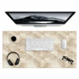 Lichtbeige - Onyx - Subtiel Muismat XXL klein 681 -3d