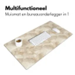 Lichtbeige - Onyx - Subtiel Muismat XXL klein 681 -sfeer4