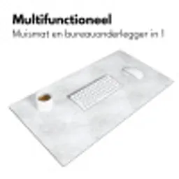 Lichtgrijs - Betonstructuur - Subtiel Muismat XXL klein 681 -sfeer4