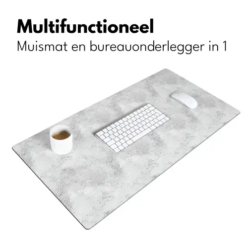 Lichtgrijs - Ruw - Subtiel Muismat XXL klein 681 -sfeer4
