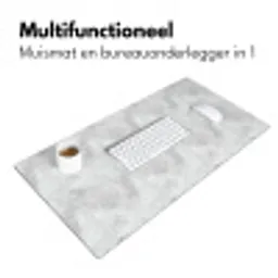 Lichtgrijs - Ruw - Subtiel Muismat XXL klein 681 -sfeer4