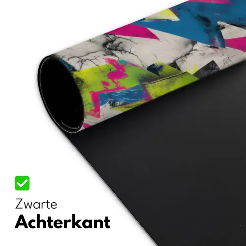 Bliksemschichten - Patroon - Marmer - Kleuren Muismat XXL klein -sfeer2