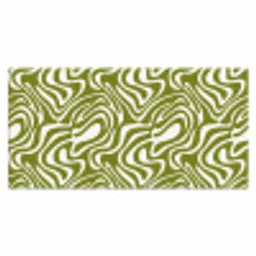 Lijnpatroon - Groen - Organisch Muismat XXL klein 681 -3d_leeg