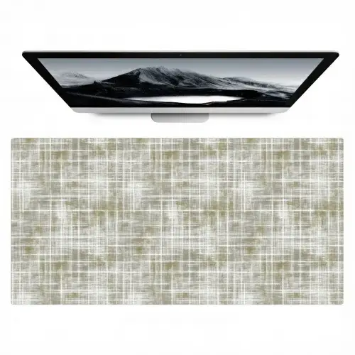 Linnen - Patroon - Groen Muismat XXL klein 681 -zzz3d