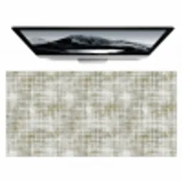 Linnen - Patroon - Groen Muismat XXL klein 681 -zzz3d