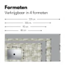 Linnen - Patroon - Groen Muismat XXL klein 681 -sfeer5