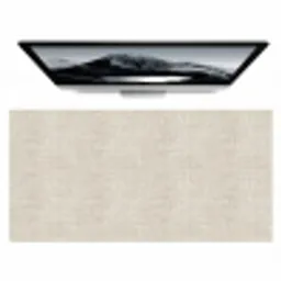 Linnen - Textuur - Beige Muismat XXL klein 681 -zzz3d