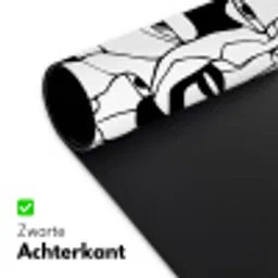 Lijnen - Gezichten - Zwart - Wit Muismat XXL klein 681 -sfeer2