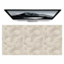Lijnen - Waaier - Beige Muismat XXL klein 681 -zzz3d