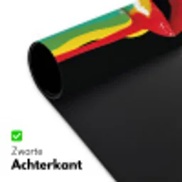 Lippen - Kleuren - Zwart Muismat XXL klein -sfeer2