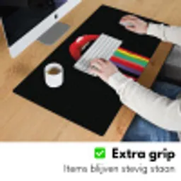 Lippen - Kleuren - Zwart Muismat XXL klein -sfeer3