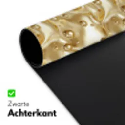 Vloeibaar - Druppels - Goud Muismat XXL klein 681 -sfeer2