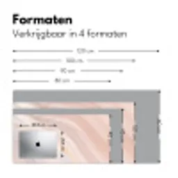 Marmer - Patroon - Pastel - Abstract - Marmerlook - Luxe Muismat XXL klein -sfeer5