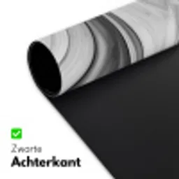 Marmer - Patronen - Grijs - Marmerlook - Zwart Muismat XXL klein -sfeer2