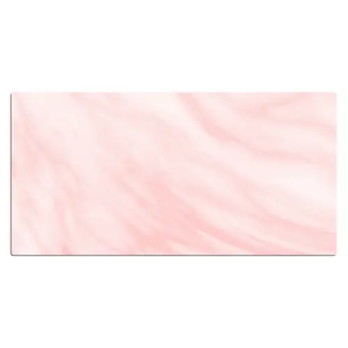 Marmer - Roze - Wit - Luxe - Marmerlook Muismat XXL klein -3d_leeg