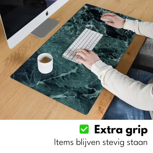 Marmer - Steen - Textuur - Marmerlook - Design Muismat XXL klein -sfeer3