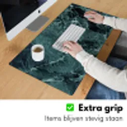 Marmer - Steen - Textuur - Marmerlook - Design Muismat XXL klein -sfeer3