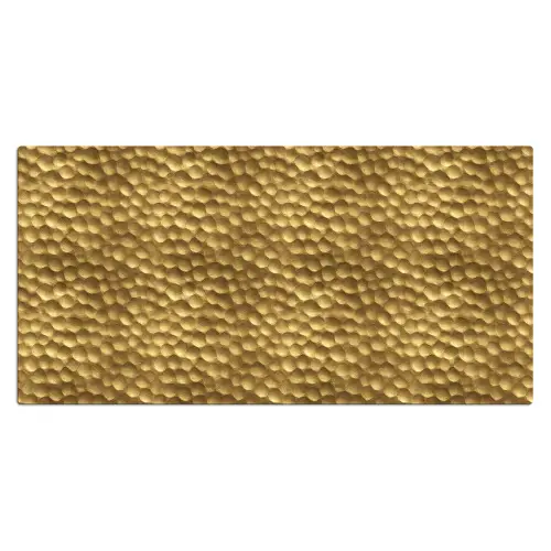 Metaal - Dynamisch - Goud Muismat XXL klein 681 -3d_leeg