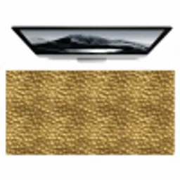 Metaal - Dynamisch - Goud Muismat XXL klein 681 -zzz3d