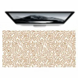 Minimalistisch - Patroon - Terracotta Muismat XXL klein 681 -zzz3d