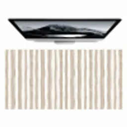Minimalistisch - Strepen - Beige Muismat XXL klein 681 -zzz3d