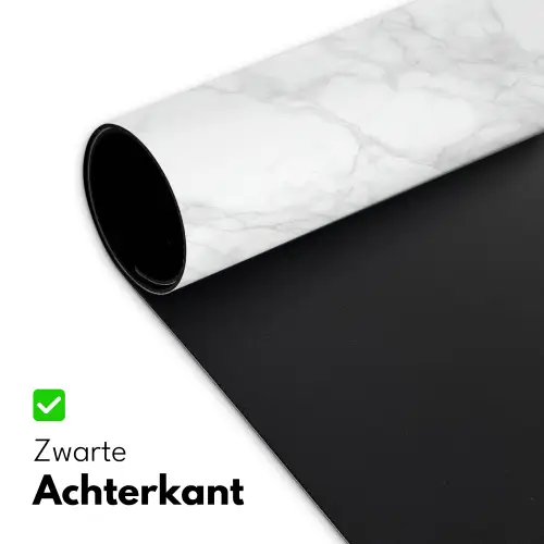 Minimalistisch - Wit - Grijze aders Muismat XXL klein 681 -sfeer2