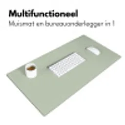 Mintgroen - Effen kleur Muismat XXL klein -sfeer4