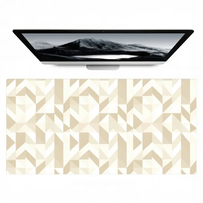 Modern - Abstract - Beige Muismat XXL klein 681 -zzz3d