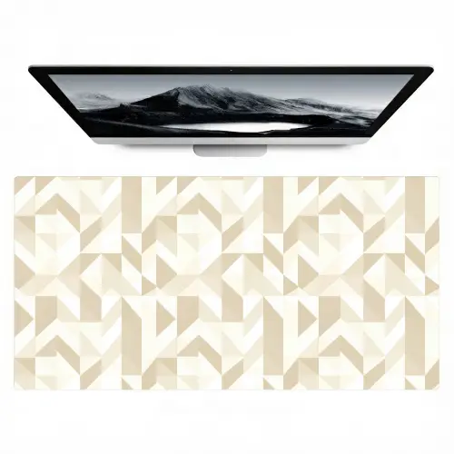 Modern - Abstract - Beige Muismat XXL klein 681 -zzz3d