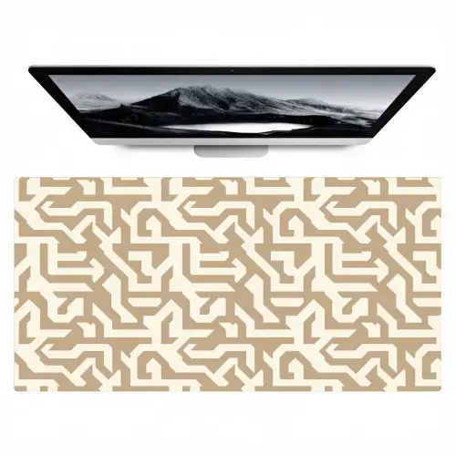 Modern - Abstract - Beige Muismat XXL klein 681 -zzz3d
