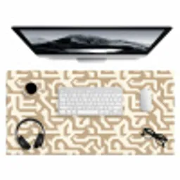 Modern - Abstract - Beige Muismat XXL klein 681 -3d