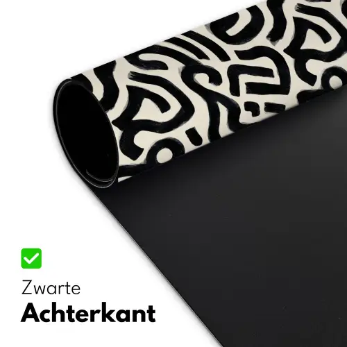 Modern - Abstract - Zwart Muismat XXL klein 681 -sfeer2