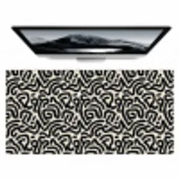 Modern - Abstract - Zwart Muismat XXL klein 681 -zzz3d