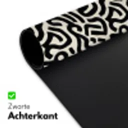 Modern - Abstract - Zwart Muismat XXL klein 681 -sfeer2