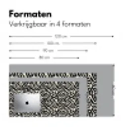 Modern - Abstract - Zwart Muismat XXL klein 681 -sfeer5