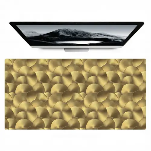 Modern - Cirkel - Goud Muismat XXL klein 681 -zzz3d
