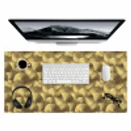 Modern - Cirkel - Goud Muismat XXL klein 681 -3d