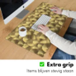 Modern - Cirkel - Goud Muismat XXL klein 681 -sfeer3