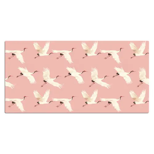 Modern - Kraanvogels - Roze Muismat XXL klein 681 -3d_leeg